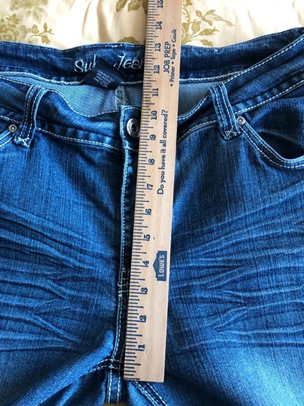 Suko Jeans Women's Blue Wash Straight Leg Comfort Fit 5-Pocket Size 14- - Picture 9 of 14